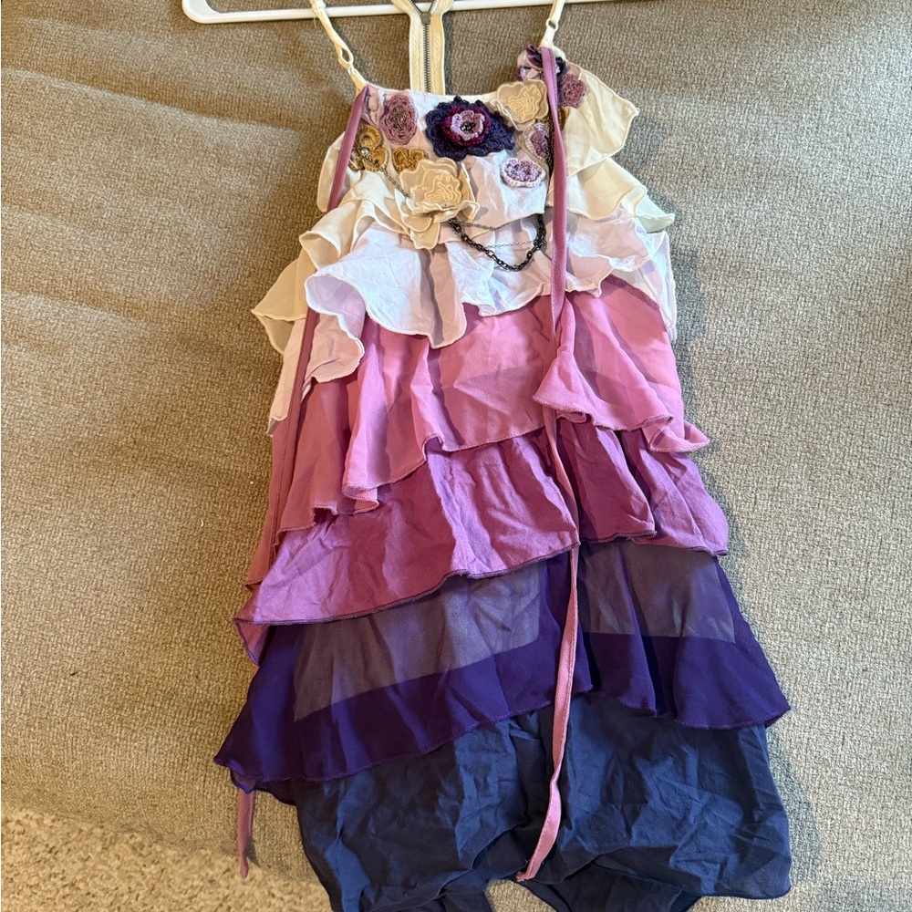 Lulumari Multicolor Layered Mini Dress